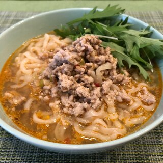 在宅ランチ♫ サッパリ系ピリ辛ごま味噌うどん